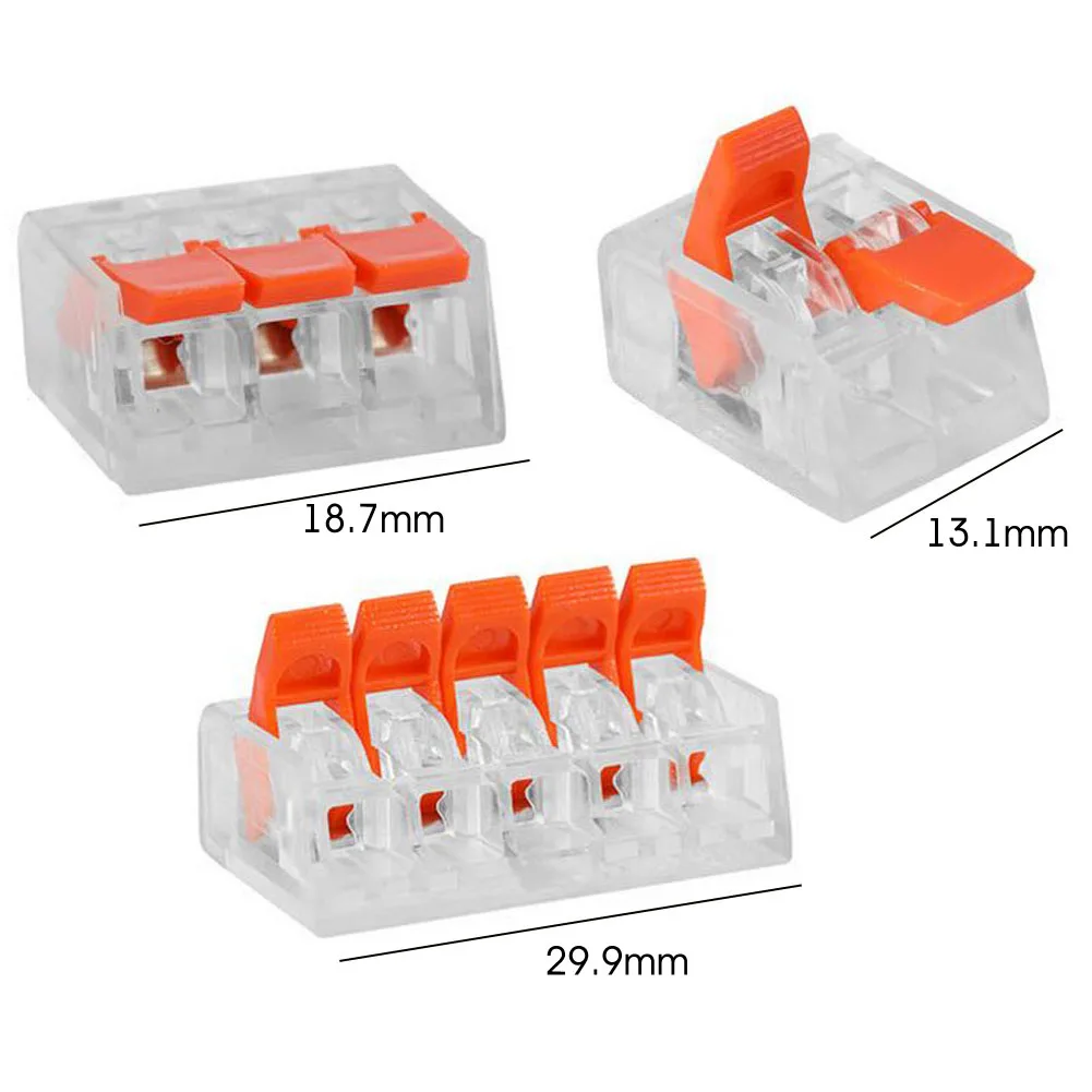 75 Pcs For Wago 221 Electrical Connectors Wire Block Clamp Terminal Cable Reusable Home Improvement Lamp Wire Connector
75 Pcs For Wago 221 Electrical Connectors Wire Block Clamp Terminal Cable Reusable Home Improvement Lamp Wire Connector