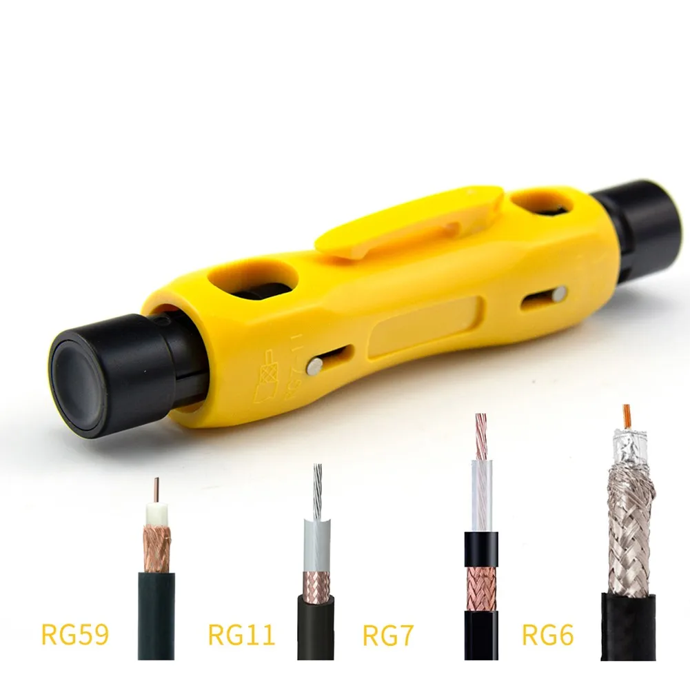 1Pcs Portable Pen Coaxial Cable Stripper RG6 RG7 RG11 RG59 Dual-purpose 5-7 Simple Wire Stripper Good Tools For Installation
1Pcs Portable Pen Coaxial Cable Stripper RG6 RG7 RG11 RG59 Dual-purpose 5-7 Simple Wire Stripper Good Tools For Installation