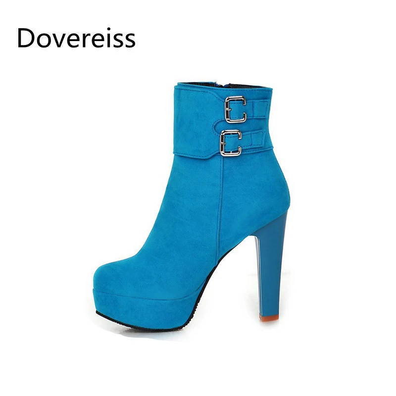 Dovereiss 2022 Fashion Women's Shoes Winter Elegant Pointed toe Ladies Boots Waterproof Concise Short boots Zipper big size 45
Dovereiss 2022 Fashion Women's Shoes Winter Elegant Pointed toe Ladies Boots Waterproof Concise Short boots Zipper big size 45