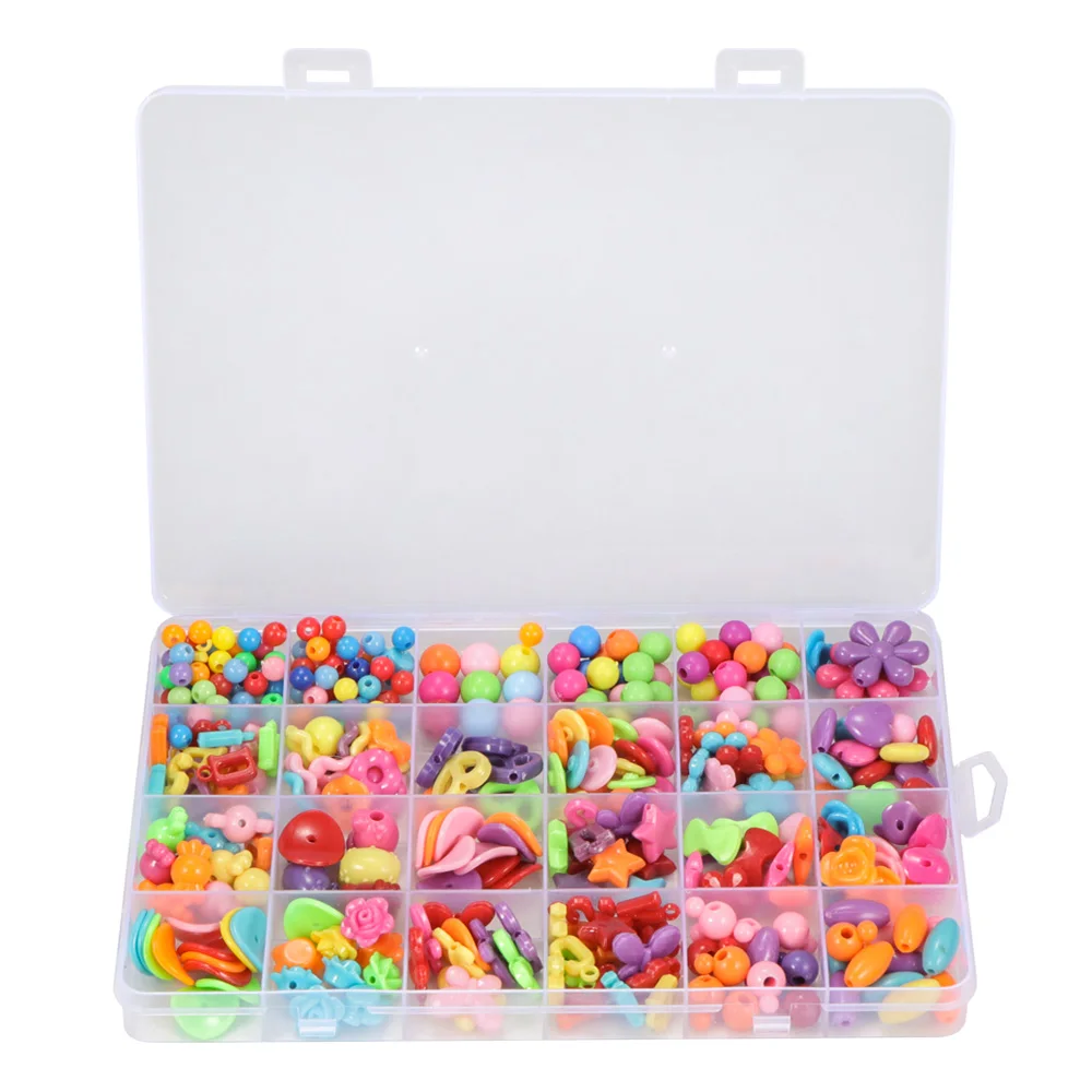 24 Lattice DIY Children Beaded Toys Mixed Color Beads Pearl Jewelry Making Hole Beads Kids Attention Training Bracelets Make Set
24 Lattice DIY Children Beaded Toys Mixed Color Beads Pearl Jewelry Making Hole Beads Kids Attention Training Bracelets Make Set