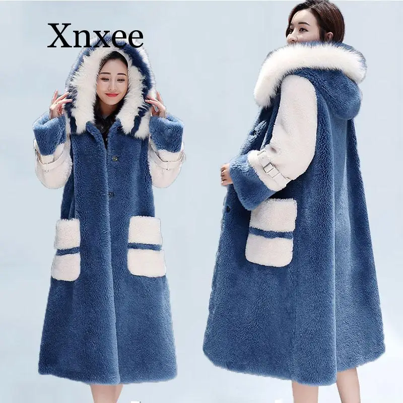 Faux Rabbit Fur Coat Long Fur Collar Winter Coats Women Loose Overcoat Luxury Thick Warm Oversize Female Plush Jacket 3XL
Faux Rabbit Fur Coat Long Fur Collar Winter Coats Women Loose Overcoat Luxury Thick Warm Oversize Female Plush Jacket 3XL