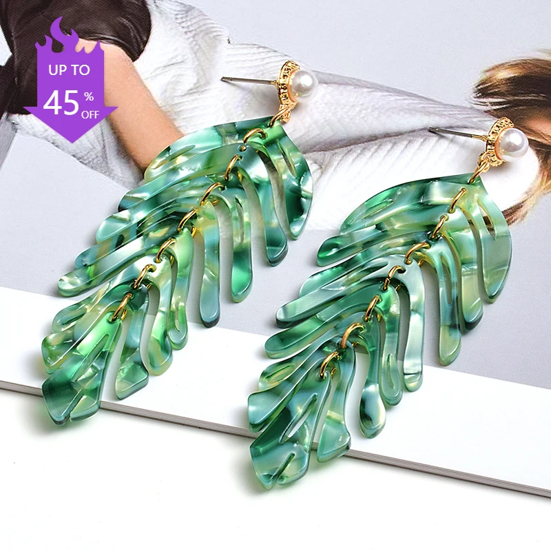 Acrylic Long Earrings Fashion Trend Leaf-Shaped Drop Earring Fine Jewelry Accessories for Women Wholesale
Acrylic Long Earrings Fashion Trend Leaf-Shaped Drop Earring Fine Jewelry Accessories for Women Wholesale