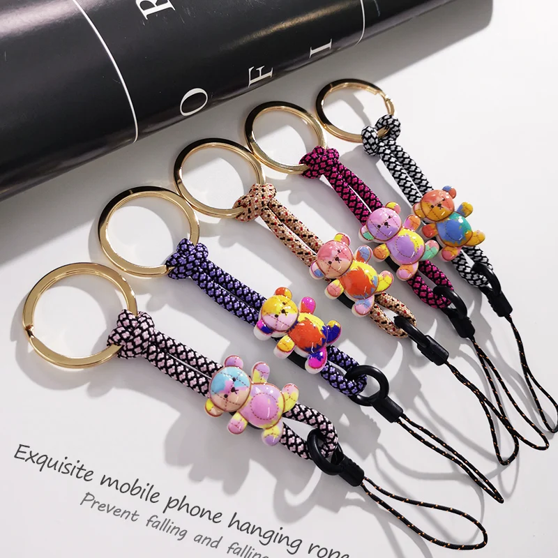 Finger Ring style painted bear Finger Ring lanyard Short Lanyard Straps Phone Charm Cell Phone Lanyards for Keys USB Flash Strap
Finger Ring style painted bear Finger Ring lanyard Short Lanyard Straps Phone Charm Cell Phone Lanyards for Keys USB Flash Strap