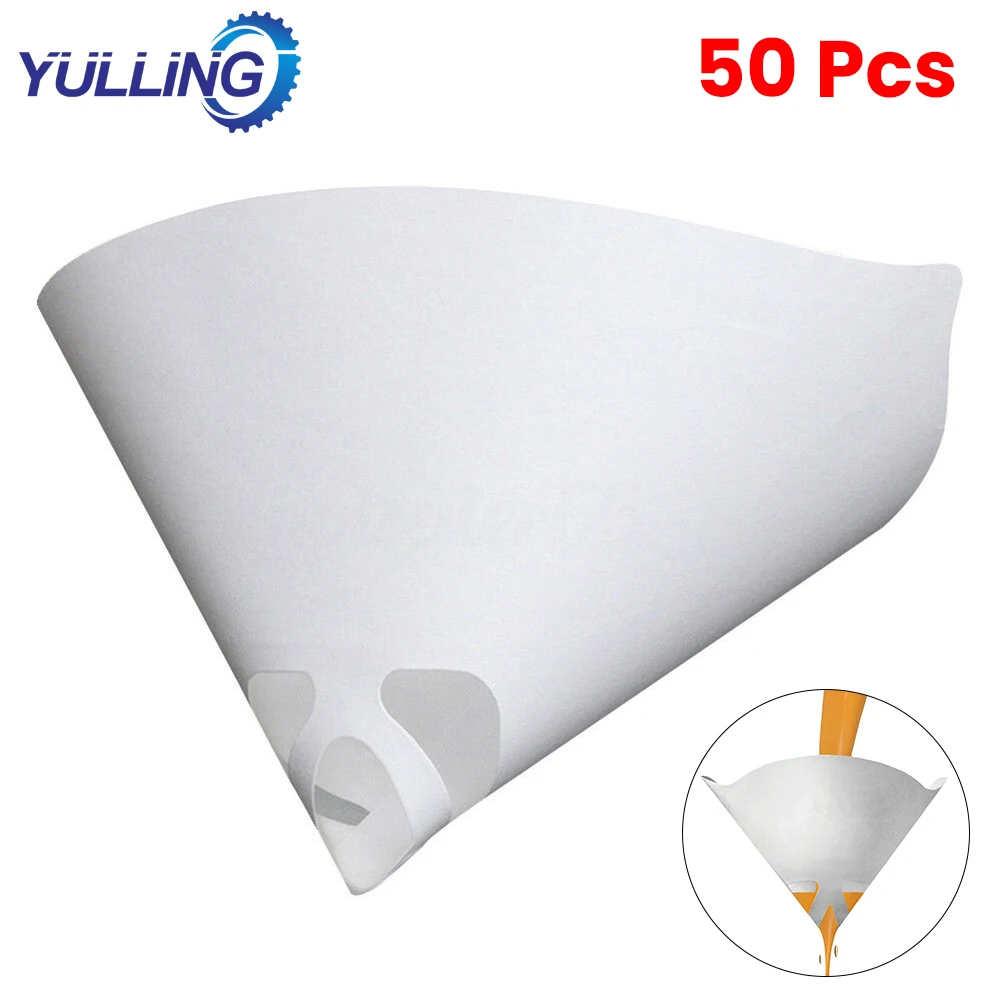 YULLING 50Pcs Paint Filters Purifying Cup Micron Nylon Conical Disposable Filter Paper 100 Mesh Paint Strainers
YULLING 50Pcs Paint Filters Purifying Cup Micron Nylon Conical Disposable Filter Paper 100 Mesh Paint Strainers