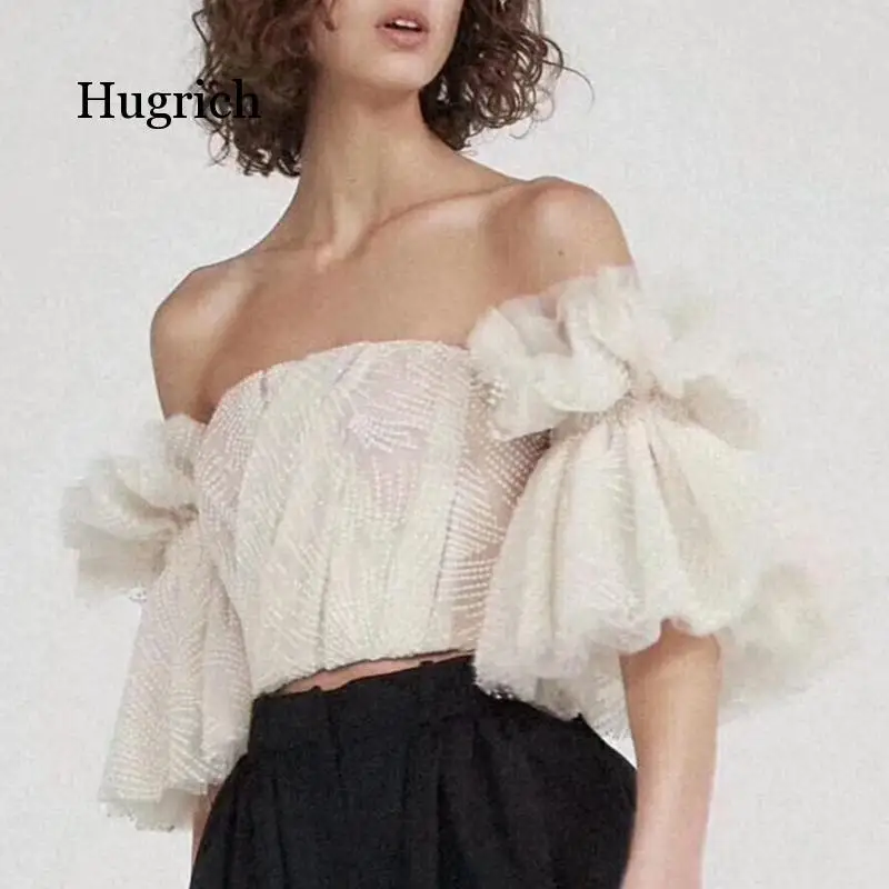 Новинка лета 2021, однотонный бюстгальтер, кружевная короткая рубашка с пышными рукавами
Новинка лета 2021, однотонный бюстгальтер, кружевная короткая рубашка с пышными рукавами