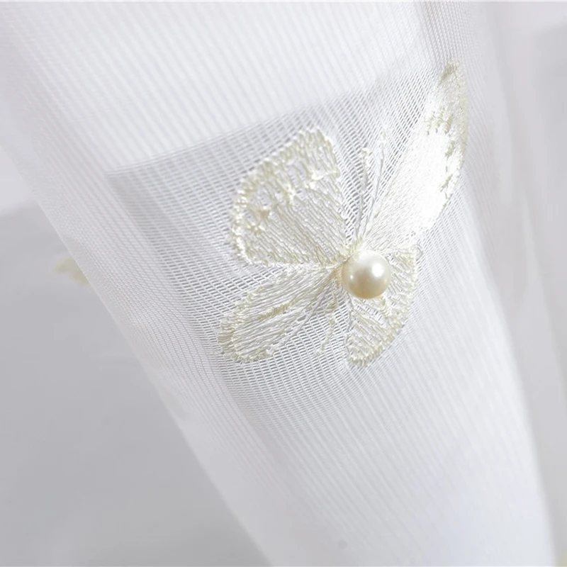 Pearl White Embroidered Tulle Curtains for Living Room Butterfly Window Screening Items Window Drapes X-WP224#30
Pearl White Embroidered Tulle Curtains for Living Room Butterfly Window Screening Items Window Drapes X-WP224#30