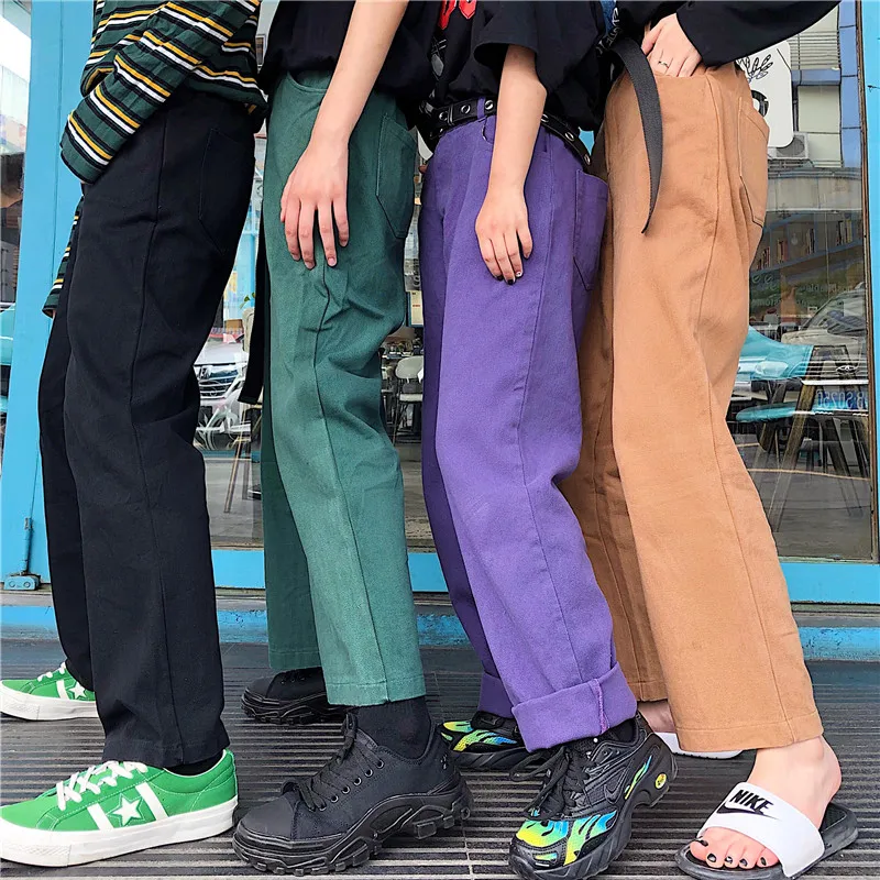 Vintage Streetwear Harajuku Solid Color High Waist Straight Jeans Wide Leg Purple Trousers Women Bottoms Pants
Vintage Streetwear Harajuku Solid Color High Waist Straight Jeans Wide Leg Purple Trousers Women Bottoms Pants