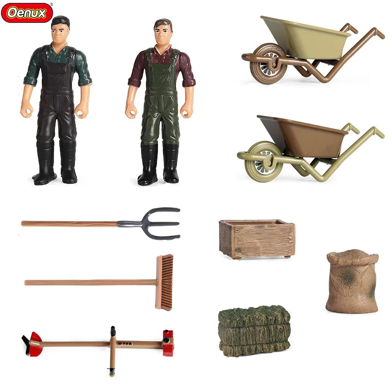 Oenux Simulation Home Decoration Farmer Cart Feed Brush Accessory Layout Garden Landscape Scenery Miniature Action Figures Toys
Oenux Simulation Home Decoration Farmer Cart Feed Brush Accessory Layout Garden Landscape Scenery Miniature Action Figures Toys