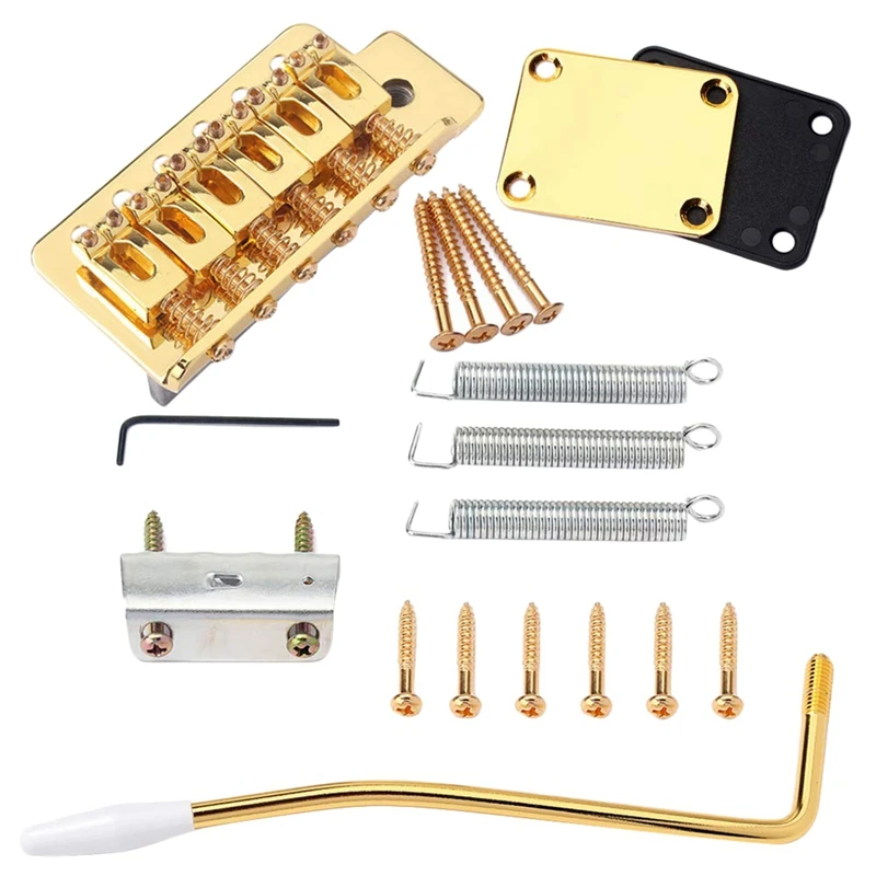 Electric Guitar Tremolo Bridge with Neck Plate ST Replacement Musical Instrument Accessories
Electric Guitar Tremolo Bridge with Neck Plate ST Replacement Musical Instrument Accessories