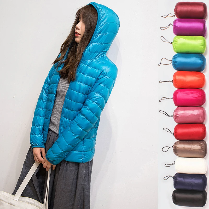Female Overcoat Ultra Light Solid Jackets Portable Parkas Woman Autumn winter Hooded Jacket high quality White Duck Down Coat
Female Overcoat Ultra Light Solid Jackets Portable Parkas Woman Autumn winter Hooded Jacket high quality White Duck Down Coat