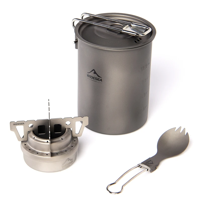 WIDESEA Camping Cooking Set Outdoor Equipment Kitchen Tableware Titanium Stove Gas Burner Tourism Hiking Trekking
WIDESEA Camping Cooking Set Outdoor Equipment Kitchen Tableware Titanium Stove Gas Burner Tourism Hiking Trekking