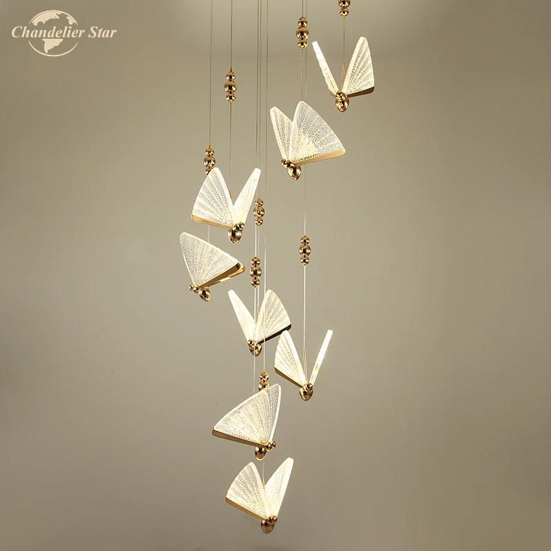 Postmodern LED Chandeliers Lighting Nordic Butterfly Lustre Pendant Hanging Lamp for Living Room Bedroom Dining Room Staircase
Postmodern LED Chandeliers Lighting Nordic Butterfly Lustre Pendant Hanging Lamp for Living Room Bedroom Dining Room Staircase