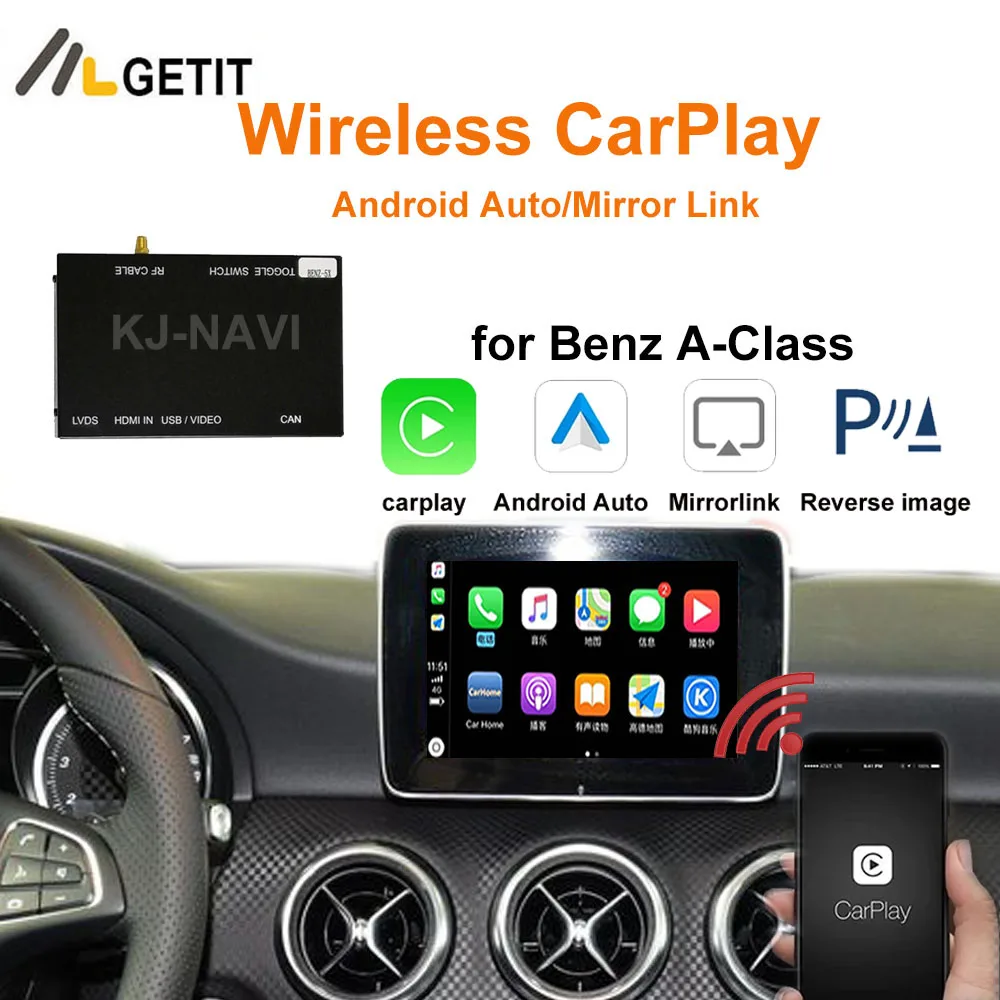 Беспроводной Автомобильный плеер для Mercedes Benz A-Class W176 2010-2018, с функцией Mirror Link и AirPlay
Беспроводной Автомобильный плеер для Mercedes Benz A-Class W176 2010-2018, с функцией Mirror Link и AirPlay