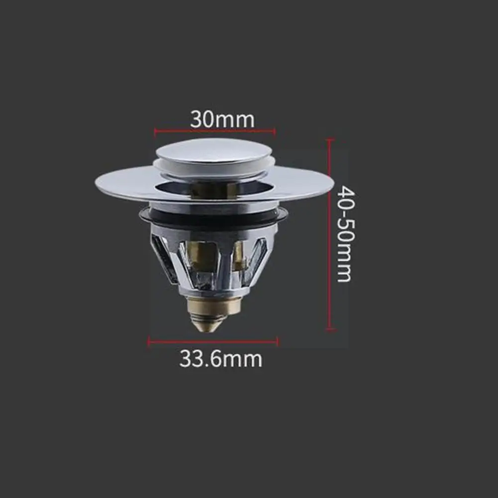 Bounce Core up Drain Filter Bathroom Steel Bounce Core Stopper Push-type up Hair Basin Filter Drain Home Kitchen Bathroom Tools
Bounce Core up Drain Filter Bathroom Steel Bounce Core Stopper Push-type up Hair Basin Filter Drain Home Kitchen Bathroom Tools