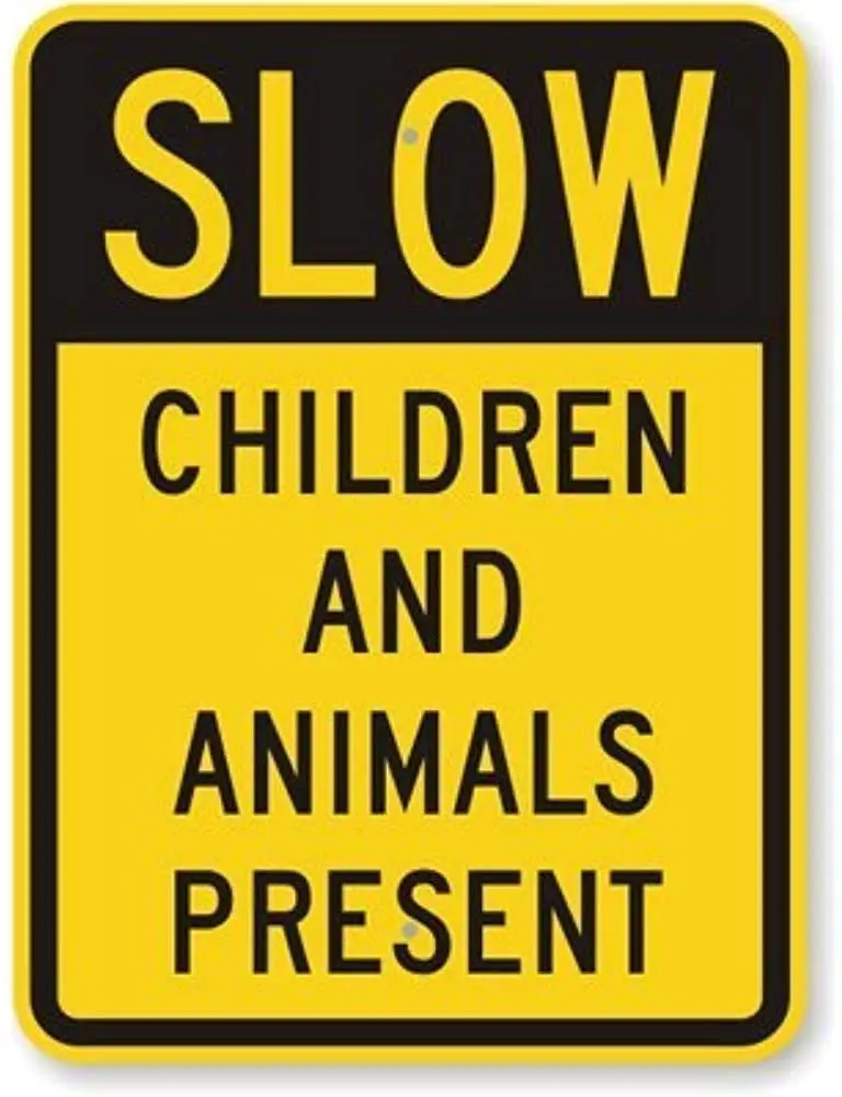Tin Metal Signs,Vintage Posters decorations,Road Sign Slow Children and Animals Present Engineer Grade Street Sign,12X8 Inches
Tin Metal Signs,Vintage Posters decorations,Road Sign Slow Children and Animals Present Engineer Grade Street Sign,12X8 Inches