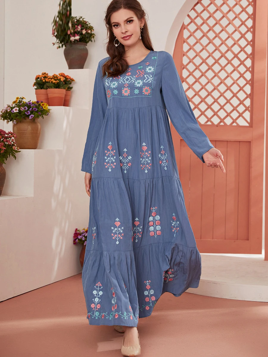 Ramadan Robe Longue Abaya Dubai Turkey Islam Muslim Fashion Blue Dress Long Dresses Abayas For Women Vestidos Caftan Marocain
Ramadan Robe Longue Abaya Dubai Turkey Islam Muslim Fashion Blue Dress Long Dresses Abayas For Women Vestidos Caftan Marocain