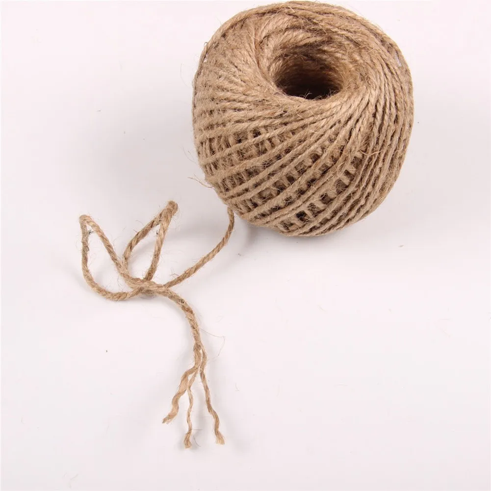 100M Natural Brown Handmade Twine String DIY Craft Gift Packing Jute Rope 3ply Hemp Linen Cords Rope To Tie Burlap Decoration
100M Natural Brown Handmade Twine String DIY Craft Gift Packing Jute Rope 3ply Hemp Linen Cords Rope To Tie Burlap Decoration