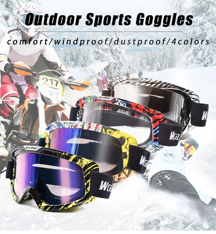 WOSAWE Ski Goggles UV400 Anti-fog Big Ski Mask Glasses Skiing Snow Men Women Snowboard Cycling Motorcycle Goggles 
WOSAWE Ski Goggles UV400 Anti-fog Big Ski Mask Glasses Skiing Snow Men Women Snowboard Cycling Motorcycle Goggles