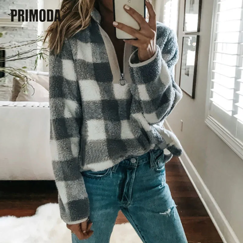 Streetwear Hoodies Red Plaid Sweatshirts Winter Warm Women Fashion Zipper Hoodies Long Sleeve Pullovers Turtleneck Fleece PR133M
Streetwear Hoodies Red Plaid Sweatshirts Winter Warm Women Fashion Zipper Hoodies Long Sleeve Pullovers Turtleneck Fleece PR133M