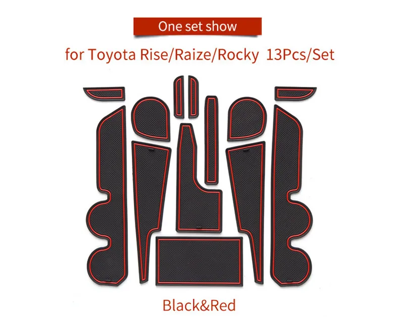 For Toyota Rise A200A A210A 2019 2020 Car Interior Accessories 13 Pieces Anti-Slip Dust-Proof Gate Slot Pads Door Groove Mat Pad
For Toyota Rise A200A A210A 2019 2020 Car Interior Accessories 13 Pieces Anti-Slip Dust-Proof Gate Slot Pads Door Groove Mat Pad