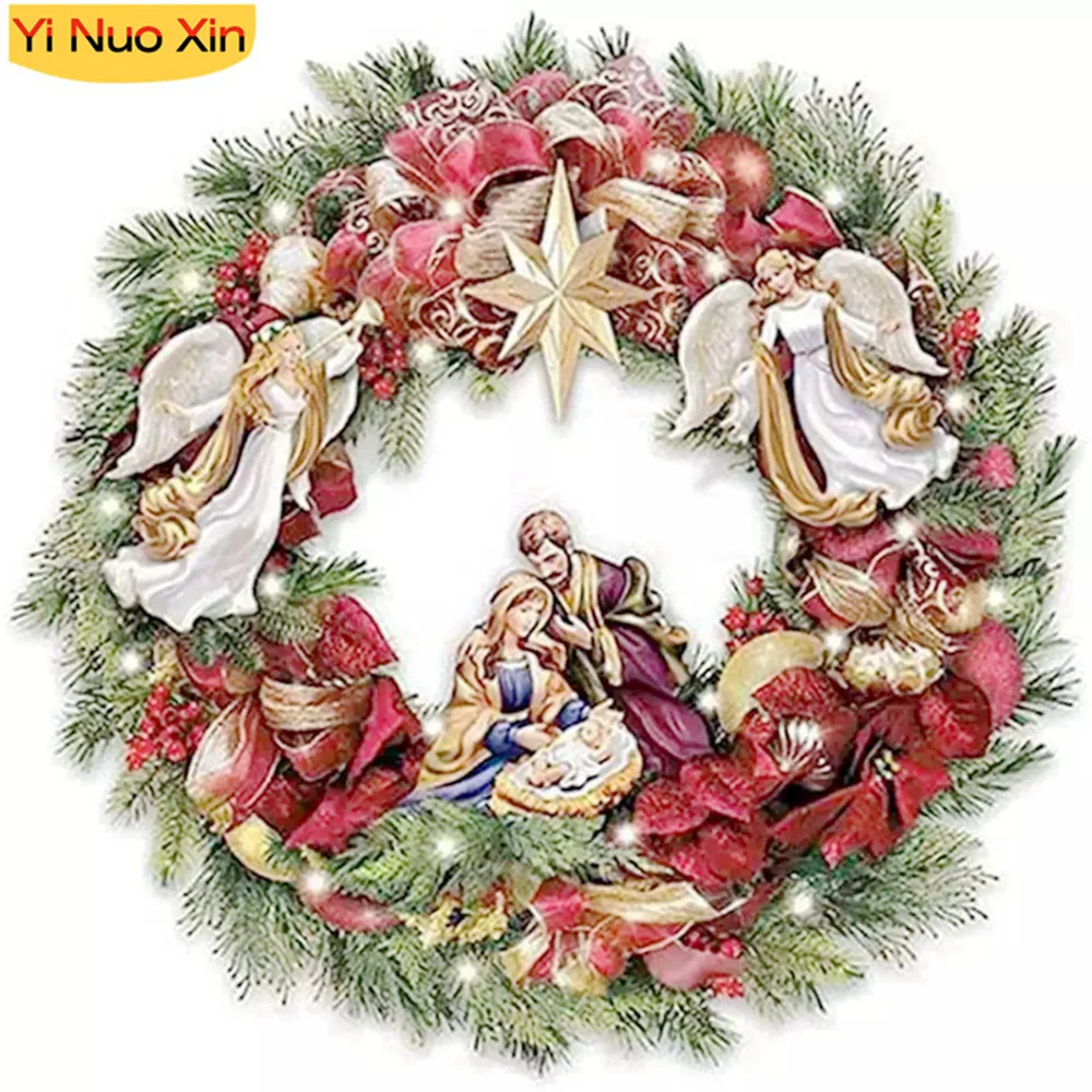 YNX Diamond Art Painting Mosaic Set Christmas Wreath Religious Home Decor Gifts Diamond Embroidered Winter Tree Wall Stickers
YNX Diamond Art Painting Mosaic Set Christmas Wreath Religious Home Decor Gifts Diamond Embroidered Winter Tree Wall Stickers