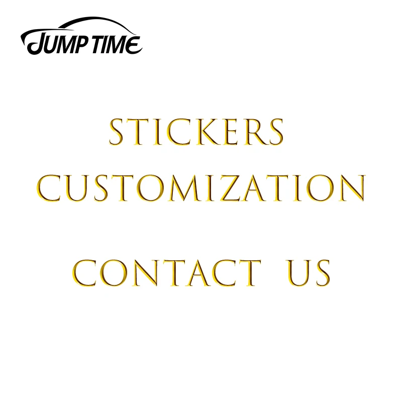 Jump Time Custom Stickers Die Cut Personalized Vinyl Decal Car Styling Bumper Sticker Customized Car Wrapping Sticker Maker
Jump Time Custom Stickers Die Cut Personalized Vinyl Decal Car Styling Bumper Sticker Customized Car Wrapping Sticker Maker