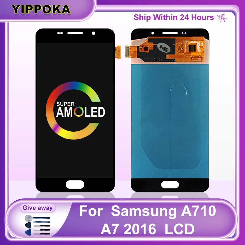 Super AMOLED для Samsung Galaxy A710 дисплей A7 2016 ЖК-дисплей сенсорный экран дигитайзер Замена для A710F A710M дисплей
Super AMOLED для Samsung Galaxy A710 дисплей A7 2016 ЖК-дисплей сенсорный экран дигитайзер Замена для A710F A710M дисплей