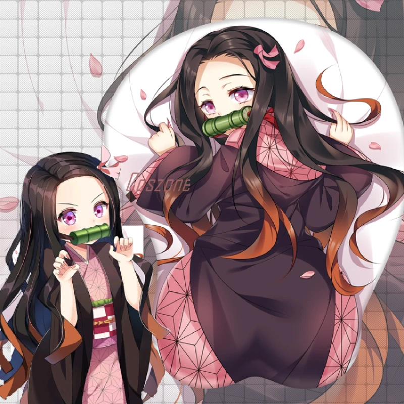 Мягкий гелевый игровой 3D коврик для мыши с аниме Kimestu No Yaiba Demon Slayer Kamado Nezuko