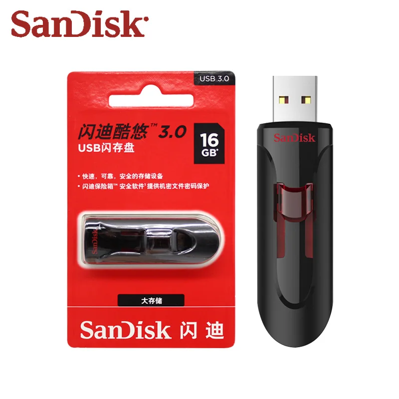 USB 3 0 SanDisk Cruzer Glide CZ600 флэш накопитель супер скорость 64 Гб 128 ГБ 16 32 мини USB|USB