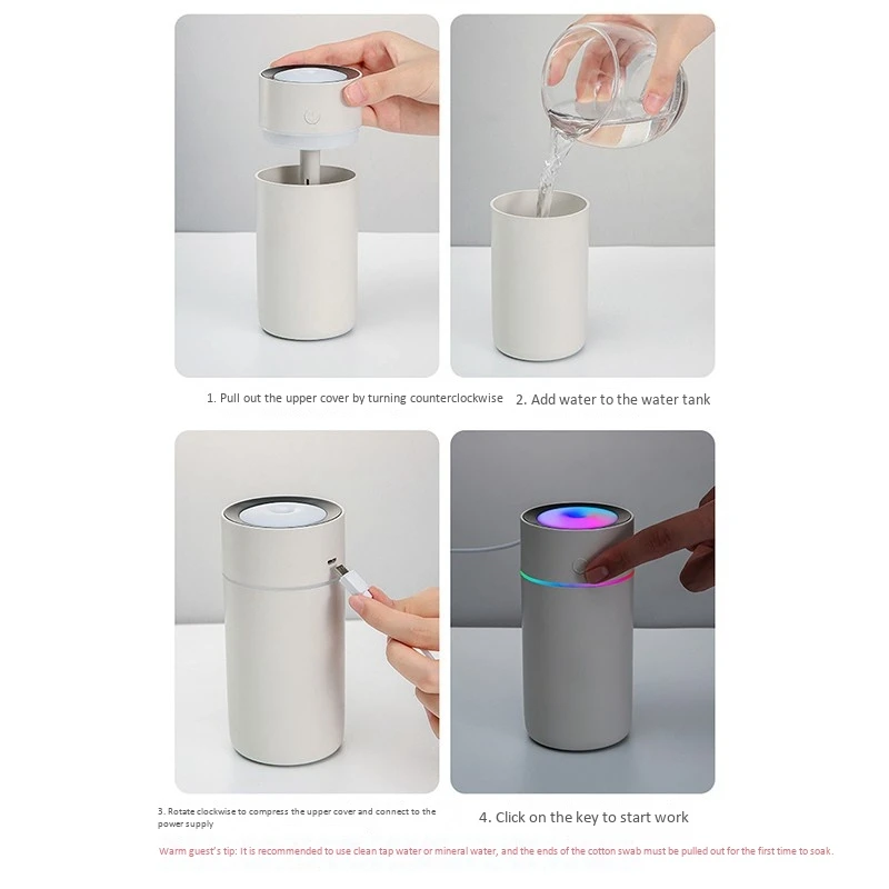 Portable 320Ml Humidifier USB Ultrasonic Dazzle Cup Aroma Diffuser Cool Mist Maker Air Humidifier Purifier 
Portable 320Ml Humidifier USB Ultrasonic Dazzle Cup Aroma Diffuser Cool Mist Maker Air Humidifier Purifier