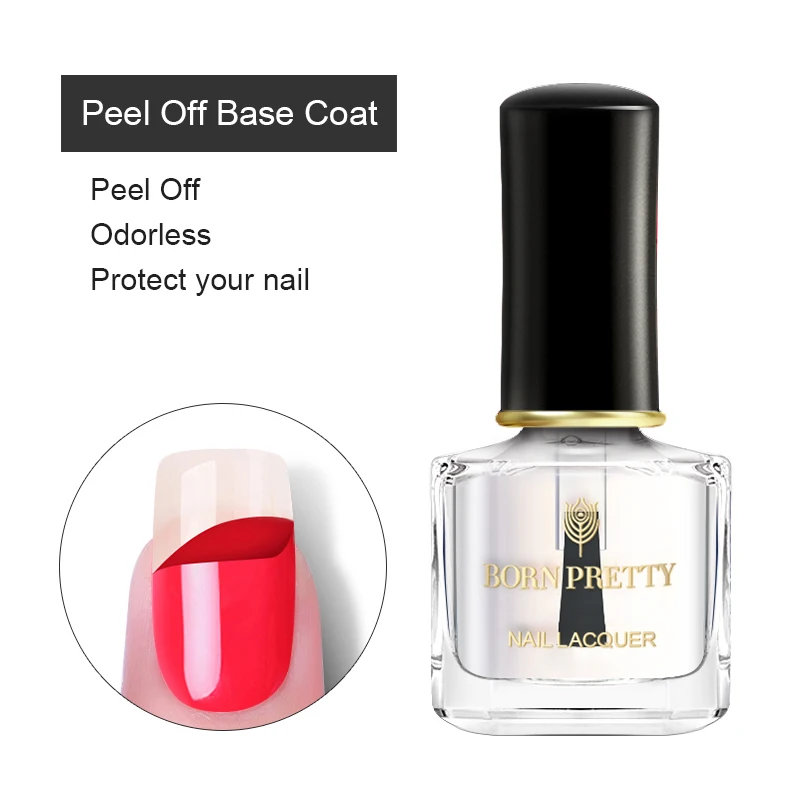 BORN PRETTY Peel Off Base Coat Nail Polish 7ml Odorless Nail Art Care varnish for Salon Home DIY
BORN PRETTY Peel Off Base Coat Nail Polish 7ml Odorless Nail Art Care varnish for Salon Home DIY