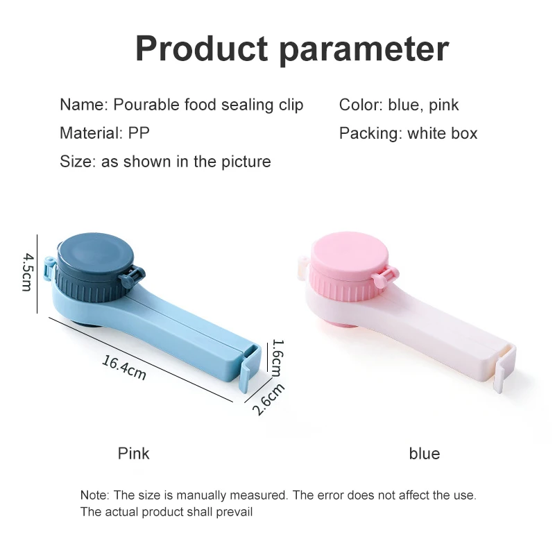 Clamshell Switch Food Moisture-Proof Folder Fresh-Keeping Sealing Clip Plastic Bag Milk Powder Clips Kitchen Storage Accessories
Clamshell Switch Food Moisture-Proof Folder Fresh-Keeping Sealing Clip Plastic Bag Milk Powder Clips Kitchen Storage Accessories