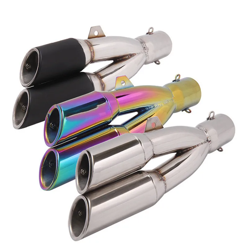 Motorcycle modified double exhaust pipe stainless steel muffler CBR300 R3 R25 ninja250 slip on exhaust motorcycle exhaust
Motorcycle modified double exhaust pipe stainless steel muffler CBR300 R3 R25 ninja250 slip on exhaust motorcycle exhaust