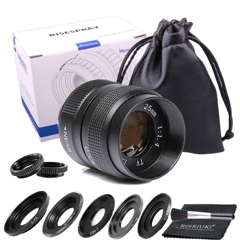 Fujian 25mm f/1.4 APS-C CCTV Lens+5 adapter rings+2 Macro Ring for NEX FX M4/3 NIKON1 EOSM Mirroless Camera
Fujian 25mm f/1.4 APS-C CCTV Lens+5 adapter rings+2 Macro Ring for NEX FX M4/3 NIKON1 EOSM Mirroless Camera