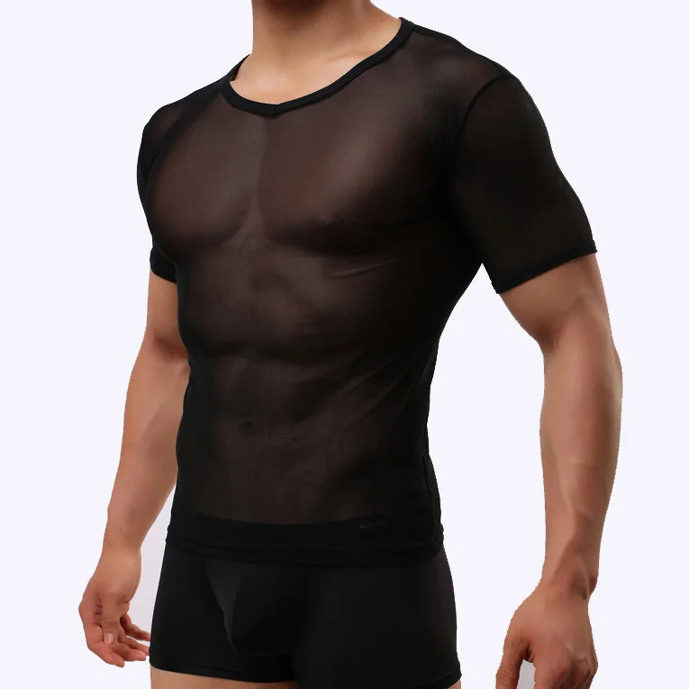 2021 New Sexy Men Mesh See Through T-Shirt Fishnet Hollow Clubwear Streetwear Perform Male Short Sleeve Top Undershirt Top Tee
2021 New Sexy Men Mesh See Through T-Shirt Fishnet Hollow Clubwear Streetwear Perform Male Short Sleeve Top Undershirt Top Tee