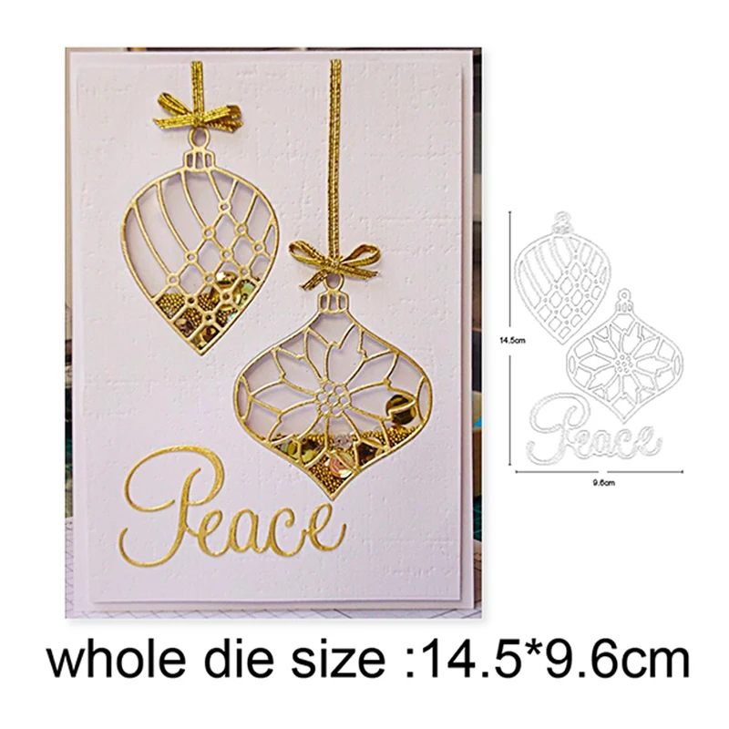 Christmas Ornament Pendant Metal Cutting Dies 2020 New Stencil dies DIY Scrapbooking dies Embossing Album Card Making Craft dies 
Christmas Ornament Pendant Metal Cutting Dies 2020 New Stencil dies DIY Scrapbooking dies Embossing Album Card Making Craft dies