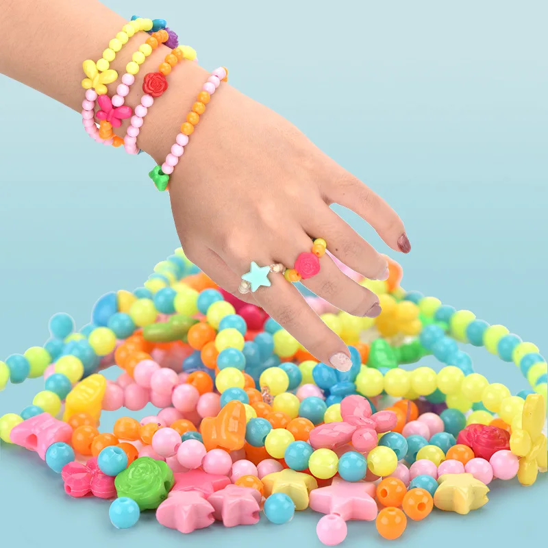 DIY Handmade Beaded Children's Toy Creative Loose Spacer Beads Crafts Making Bracelet Necklace Jewelry Kit Girl Toy Gift ZLL
DIY Handmade Beaded Children's Toy Creative Loose Spacer Beads Crafts Making Bracelet Necklace Jewelry Kit Girl Toy Gift ZLL
