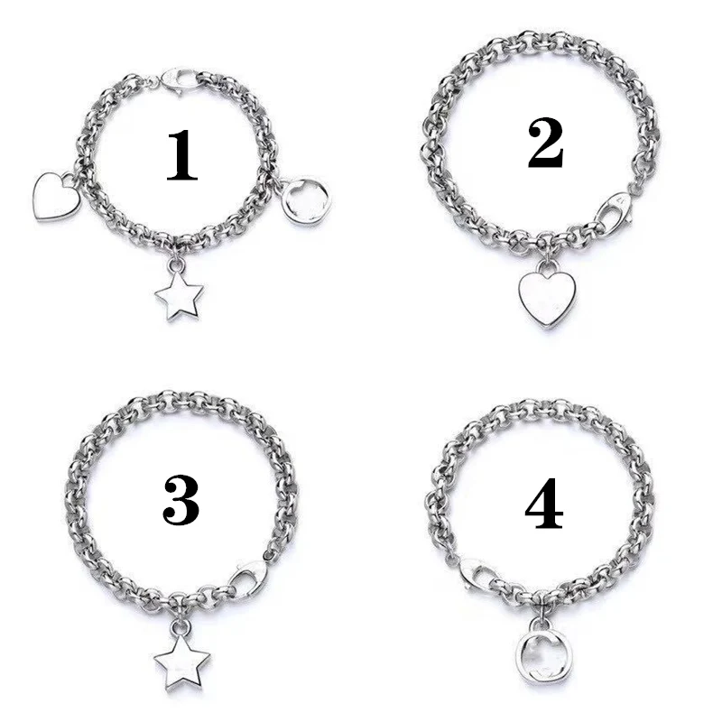 1:1925 Sterling Silver Classic Exquisite Personality Style Love, Five-Pointed Star Bracelet, Luxury Jewelry Gift For Ladies
1:1925 Sterling Silver Classic Exquisite Personality Style Love, Five-Pointed Star Bracelet, Luxury Jewelry Gift For Ladies