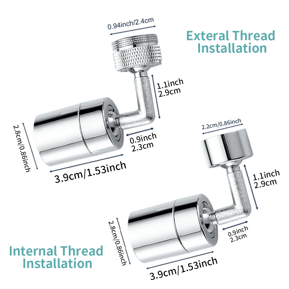 720 Degree Swivel Faucet Aerator Universal Splash Filter Faucet Spray Head Kitchen Tap Water Saving Nozzle Movable Brass Sprayer
720 Degree Swivel Faucet Aerator Universal Splash Filter Faucet Spray Head Kitchen Tap Water Saving Nozzle Movable Brass Sprayer