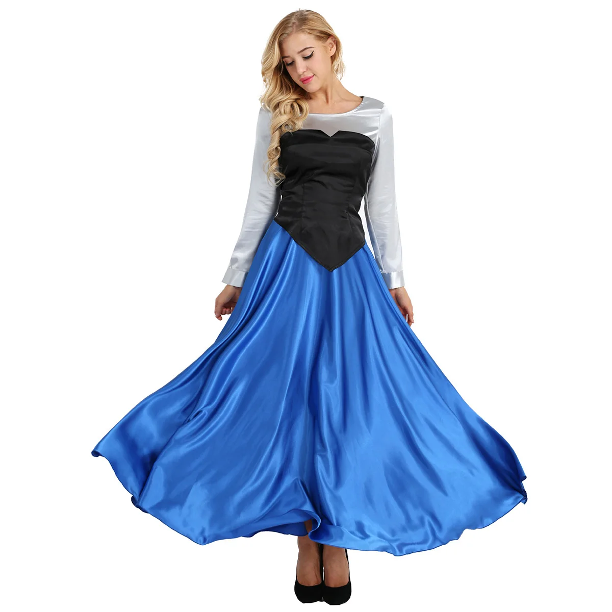 3Pcs Women Adult Cosplay Costume Princess Party Dress Ball Gown Outfit Long Sleeve Shirt with Top and Skirt for Roleplay Party
3Pcs Women Adult Cosplay Costume Princess Party Dress Ball Gown Outfit Long Sleeve Shirt with Top and Skirt for Roleplay Party