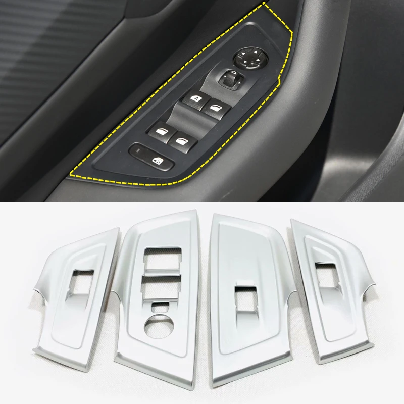 Car Styling 4PCS ABS Matte Interior Door Armrest Window Switch Lift Cover Trim For Peugeot 508 2019 2020 Left Hand Drive
Car Styling 4PCS ABS Matte Interior Door Armrest Window Switch Lift Cover Trim For Peugeot 508 2019 2020 Left Hand Drive