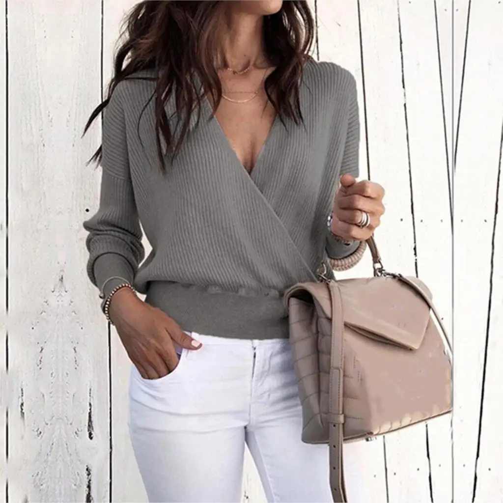 Autumn Deep V Neck Sweater Knitted Fashion Womens Sweaters Winter Tops For Women Pullover Jumper Pull Femme Hiver Truien Dames
Autumn Deep V Neck Sweater Knitted Fashion Womens Sweaters Winter Tops For Women Pullover Jumper Pull Femme Hiver Truien Dames