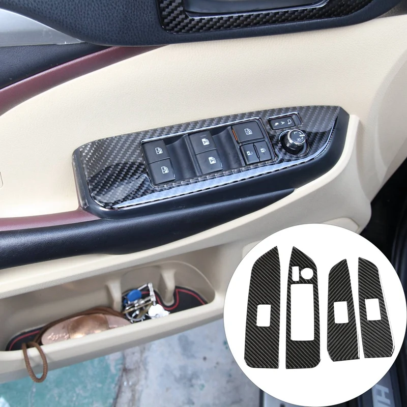 4Pcs Carbon Fiber ABS Inner Window Switch Panel Cover Trim Lift Control Switch Trim for Toyota Highlander 2015-2018
4Pcs Carbon Fiber ABS Inner Window Switch Panel Cover Trim Lift Control Switch Trim for Toyota Highlander 2015-2018