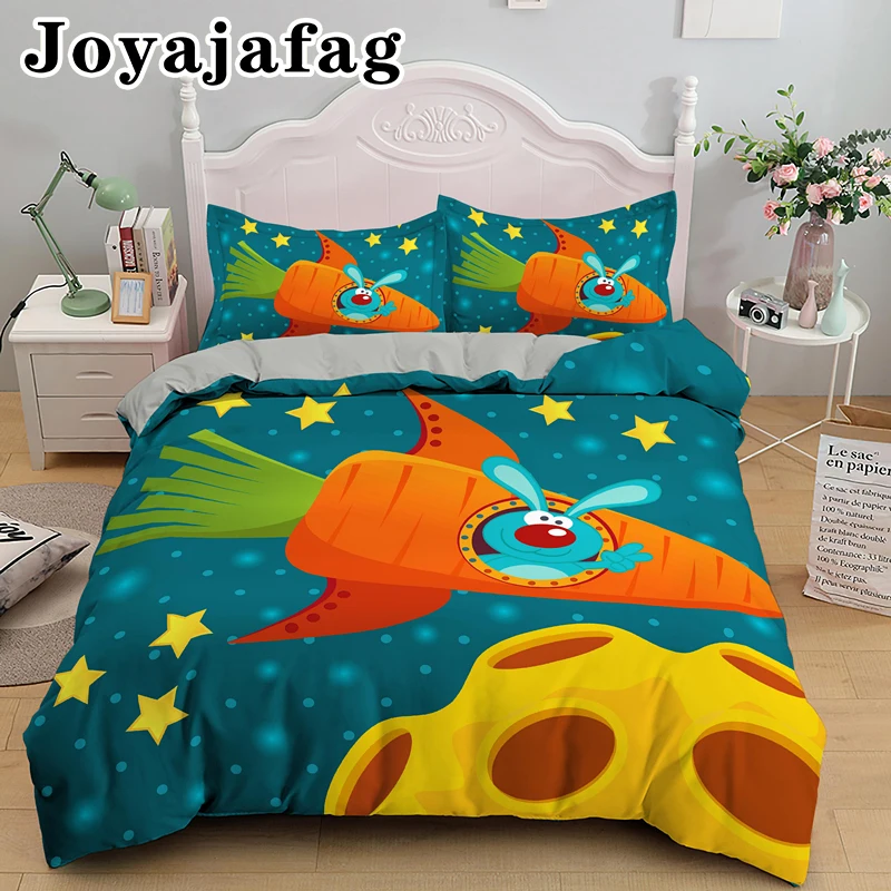 Cartoon Carota Bedding Set For Kids Gift Single Queen King Duvet Cover With Pillowcase Bedclothes 2/3pcs Soft Fabric Bed Sets
Cartoon Carota Bedding Set For Kids Gift Single Queen King Duvet Cover With Pillowcase Bedclothes 2/3pcs Soft Fabric Bed Sets