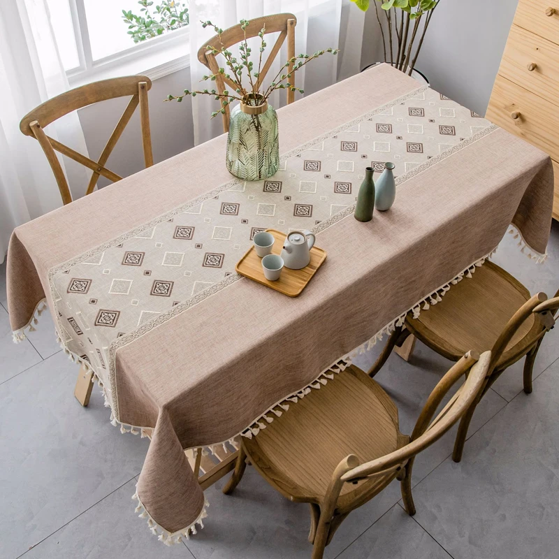 Table Cloth Modern Rectangular for 4 Seater Linen Tablecloth with Embroidery Tablecloth Household Items Wedding Table Decoration
Table Cloth Modern Rectangular for 4 Seater Linen Tablecloth with Embroidery Tablecloth Household Items Wedding Table Decoration