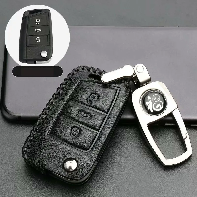 Leather Car Key Case Cover For Skoda Octavia Combi A7 Rapid Yeti Fabia Superb Remote Smart Key Fob Shell Holder Bag
Leather Car Key Case Cover For Skoda Octavia Combi A7 Rapid Yeti Fabia Superb Remote Smart Key Fob Shell Holder Bag