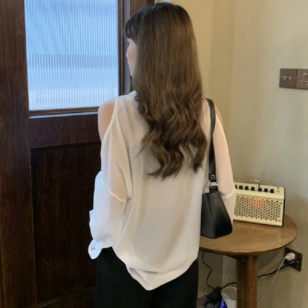 Blouses Shirts Women Printed Shoulder Off Chiffon Breathable Stylish Sun-protect Sexy Elegant Ladies Streetwear Ulzzang Tops Ins
Blouses Shirts Women Printed Shoulder Off Chiffon Breathable Stylish Sun-protect Sexy Elegant Ladies Streetwear Ulzzang Tops Ins