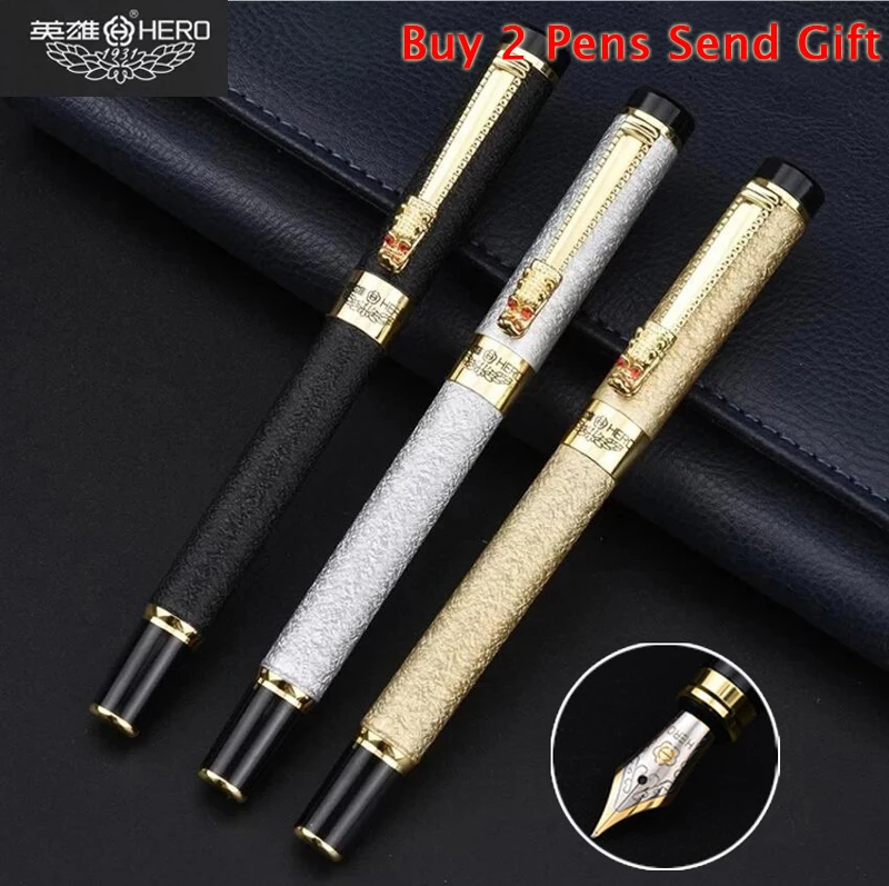 

Fashion 6006 Metal Ink Fountain Pen Nice Quality Luxury Dragon Crystal Writing Pen Buy 2 Send Gift