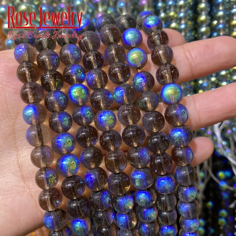 Multicolor Transparent Metallic Titanium Coated Natural Blue Clear Quartz Crystal Glass Smooth Round Beads 6 8 10mm 15" Strand
Multicolor Transparent Metallic Titanium Coated Natural Blue Clear Quartz Crystal Glass Smooth Round Beads 6 8 10mm 15" Strand