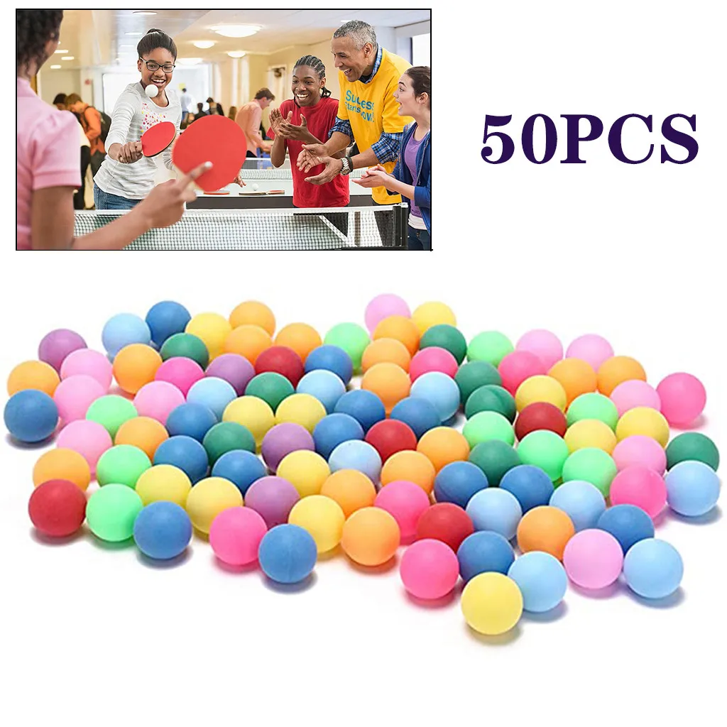 50Pcs/Pack Colored Ping Pong Balls 40mm Entertainment Table Tennis Balls Mixed Colors for Game and Activity Mix Color
50Pcs/Pack Colored Ping Pong Balls 40mm Entertainment Table Tennis Balls Mixed Colors for Game and Activity Mix Color